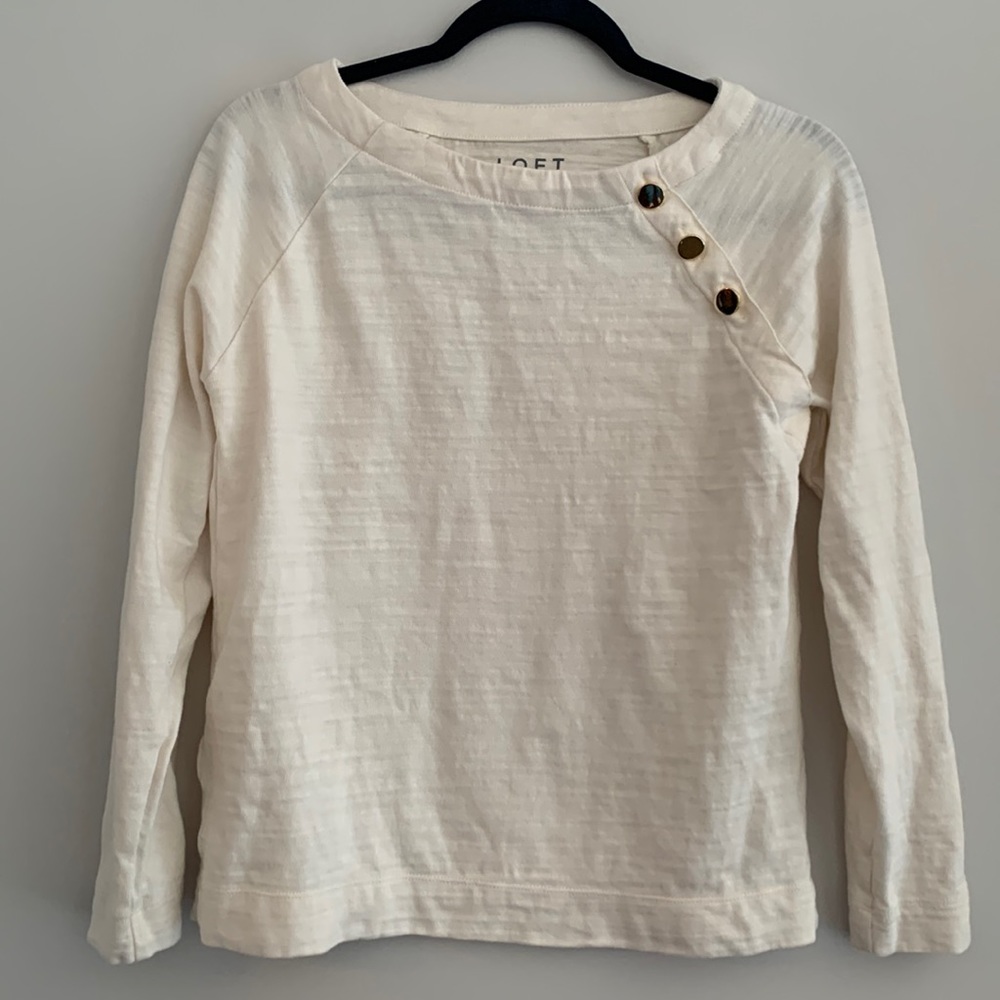 Loft spring long sleeve knit too